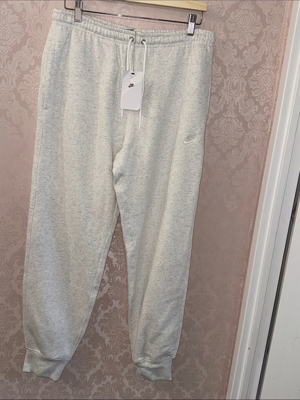 Nike Men’s Light Heather Gray Fleece Joggers